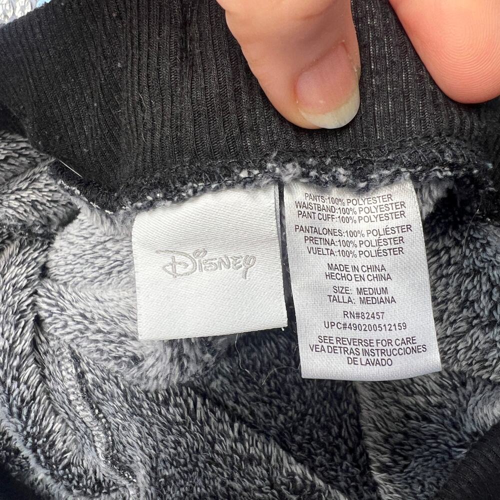 Disney Silver Sequin Mickey Jogger Sleep Pants Medium - Picture 3 of 12